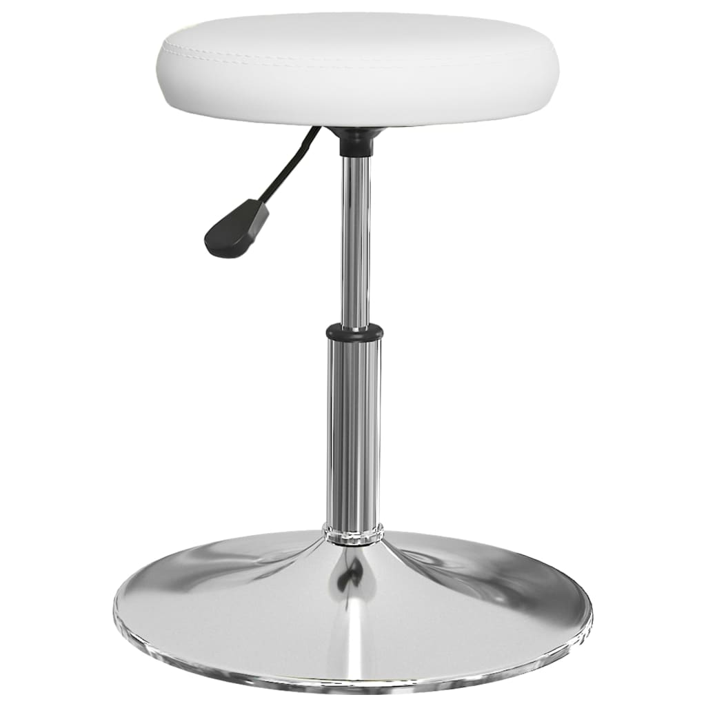 vidaXL Esszimmerstühle 6 Stk. Weiß Kunstleder