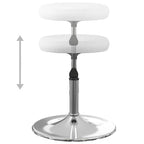 vidaXL Esszimmerstühle 6 Stk. Weiß Kunstleder