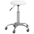 vidaXL Massagehocker Kunstleder Weiß