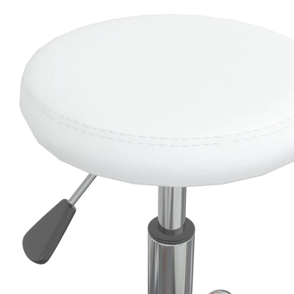 vidaXL Massagehocker Kunstleder Weiß