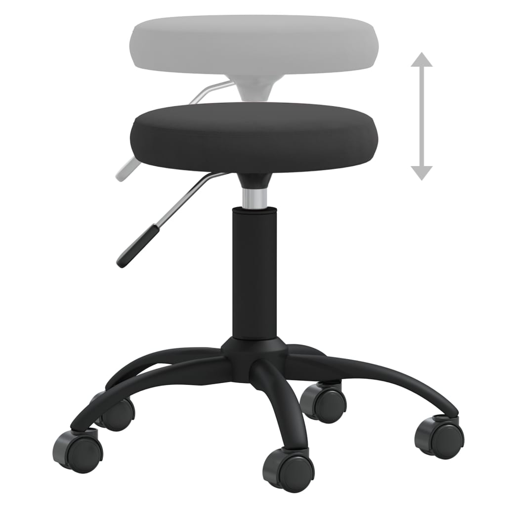 vidaXL Esszimmerstuhl Schwarz Samt