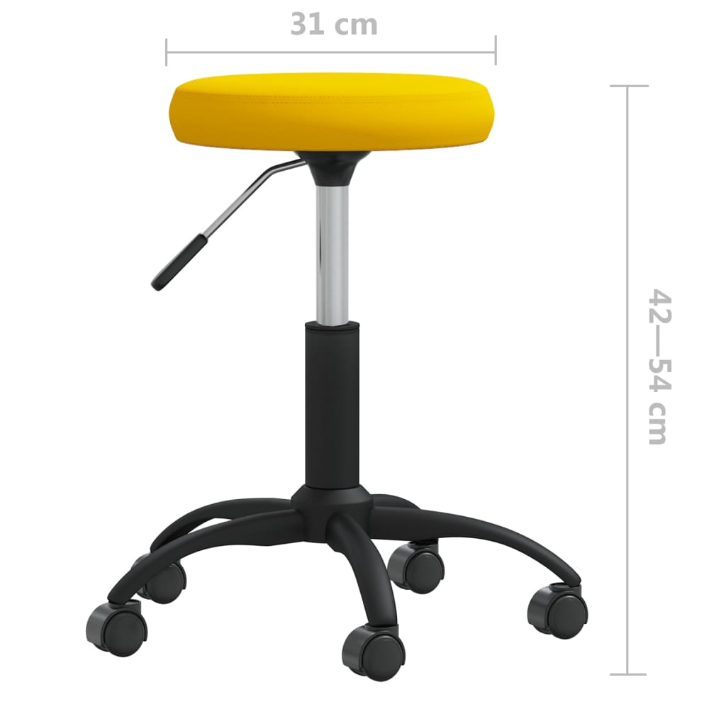 vidaXL Esszimmerstuhl Senfgelb Samt