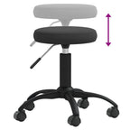 vidaXL Massagehocker Samt Schwarz