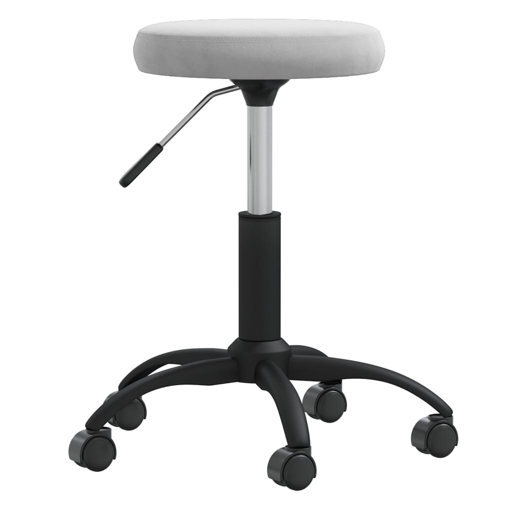 vidaXL Massagehocker Samt Schwarz