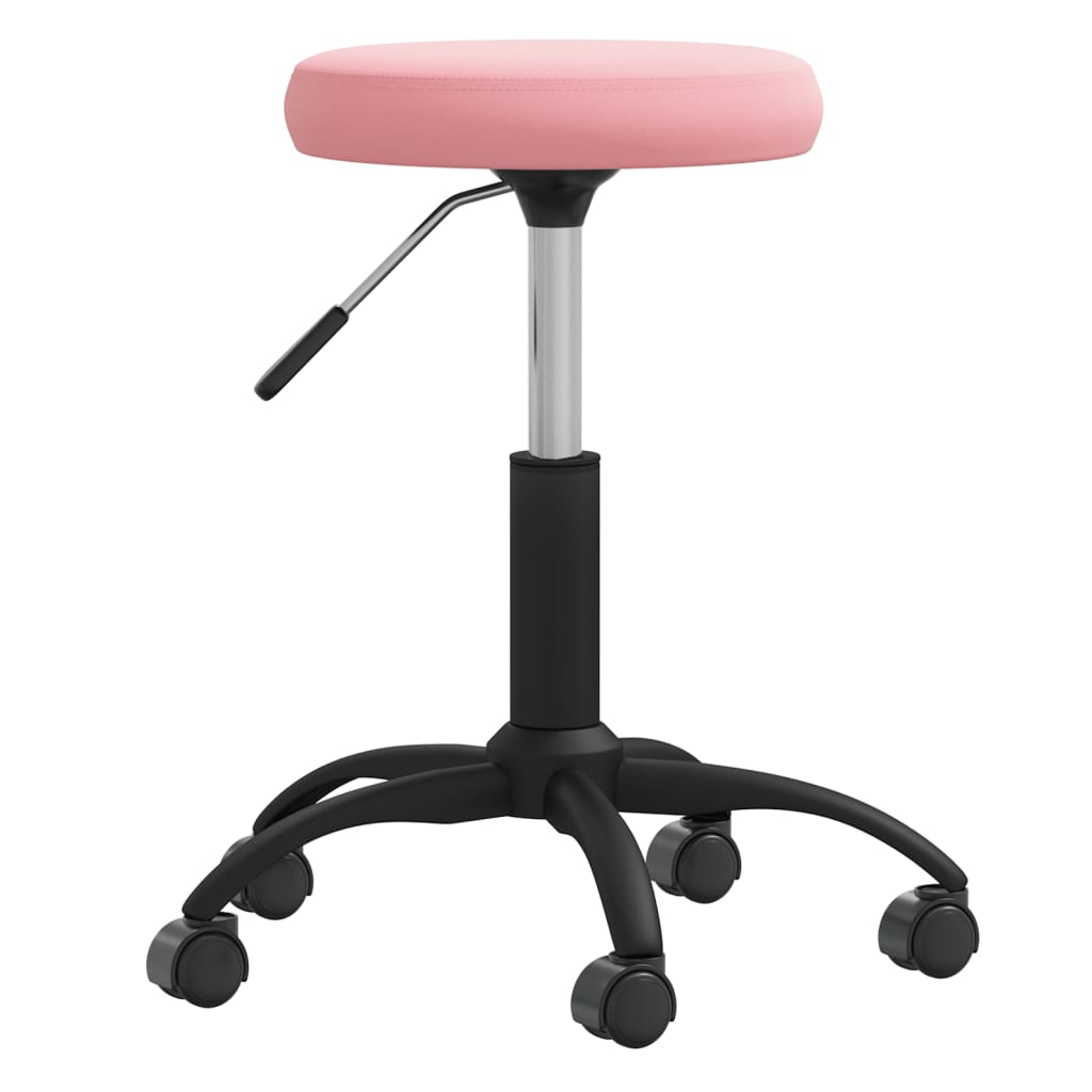 vidaXL Massagehocker Samt Schwarz