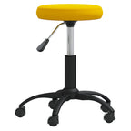 vidaXL Massagehocker Samt Senfgelb