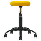 vidaXL Massagehocker Samt Senfgelb