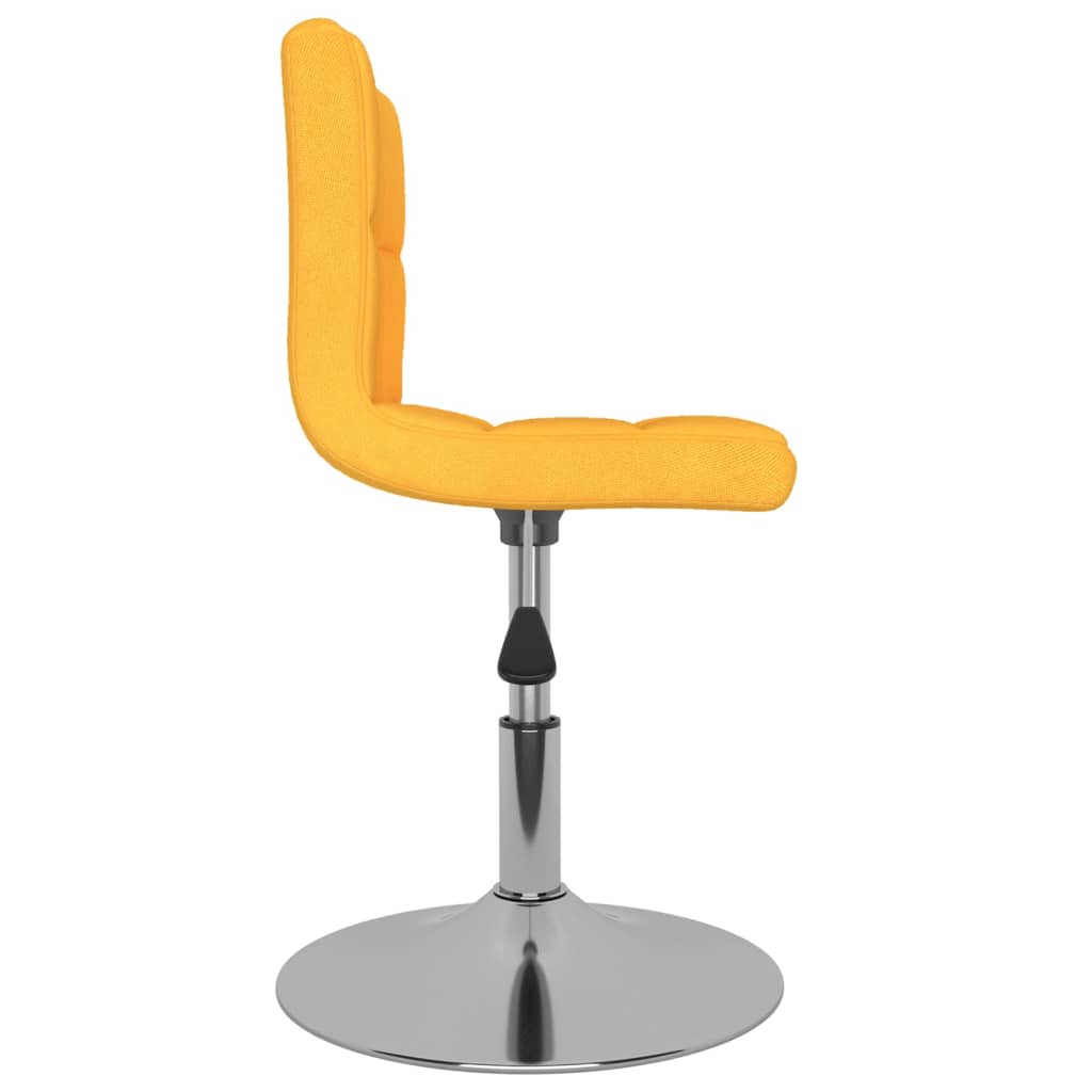 vidaXL Esszimmerstühle Drehbar 6 Stk. Gelb Stoff
