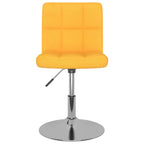 vidaXL Esszimmerstühle Drehbar 6 Stk. Gelb Stoff