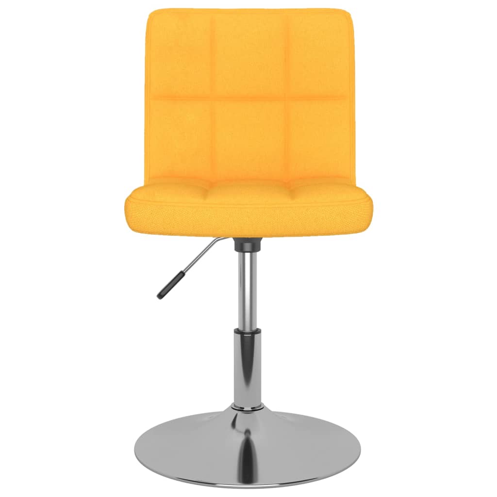 vidaXL Esszimmerstühle Drehbar 6 Stk. Gelb Stoff