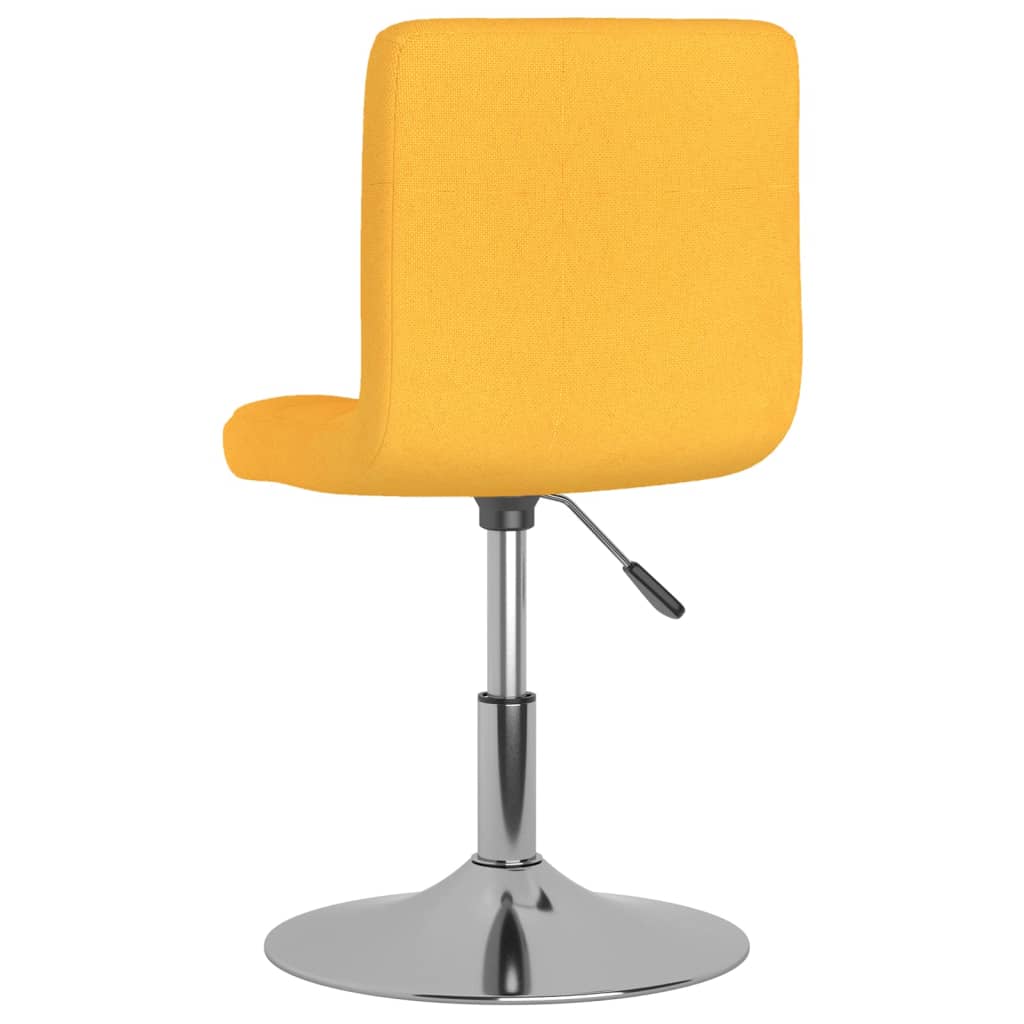 vidaXL Esszimmerstühle Drehbar 6 Stk. Gelb Stoff