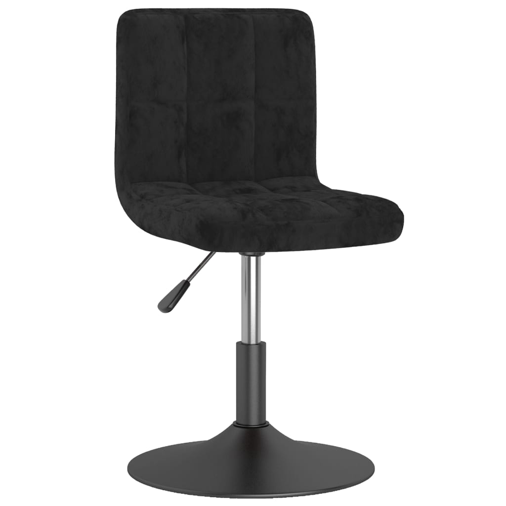 vidaXL Esszimmerstühle 4 Stk. Drehbar Schwarz Samt
