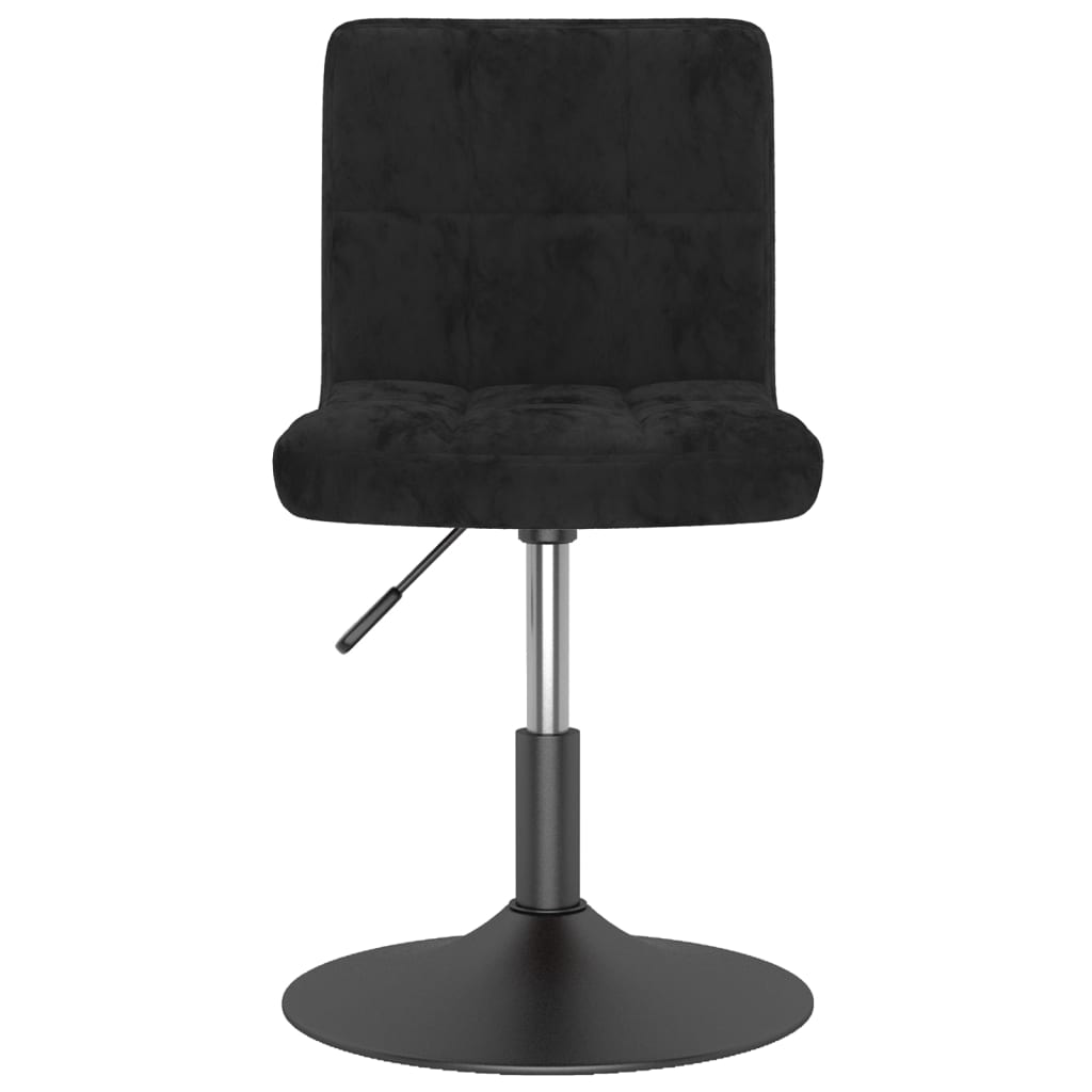 vidaXL Esszimmerstühle 4 Stk. Drehbar Schwarz Samt