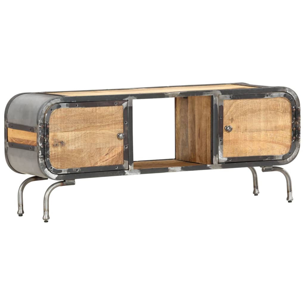 vidaXL TV-Schrank 110x30x42 cm Massivholz Mango