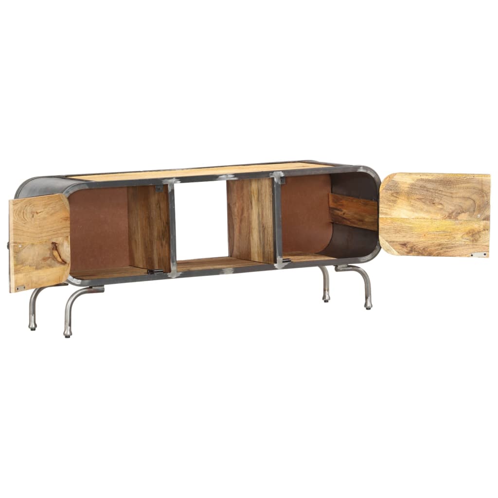 vidaXL TV-Schrank 110x30x42 cm Massivholz Mango