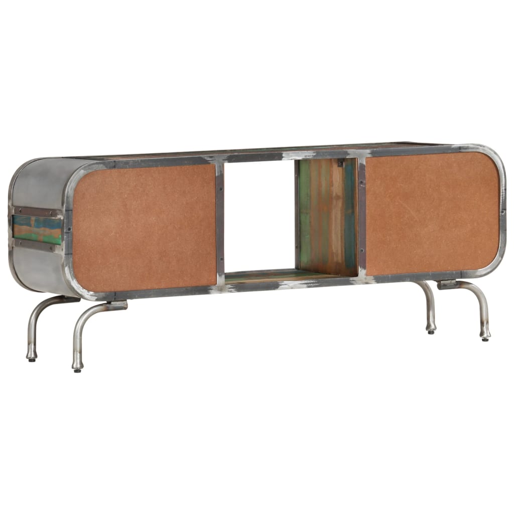 vidaXL TV-Schrank Mehrfarbig 110x30x42 cm Altholz Massiv