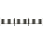vidaXL Lattenzaun mit Pfosten 3 Stk. WPC 614x80 cm