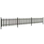 vidaXL Lattenzaun mit Pfosten 3 Stk. WPC 614x80 cm