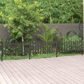 vidaXL Lattenzaun mit Pfosten 3 Stk. WPC 614x80 cm
