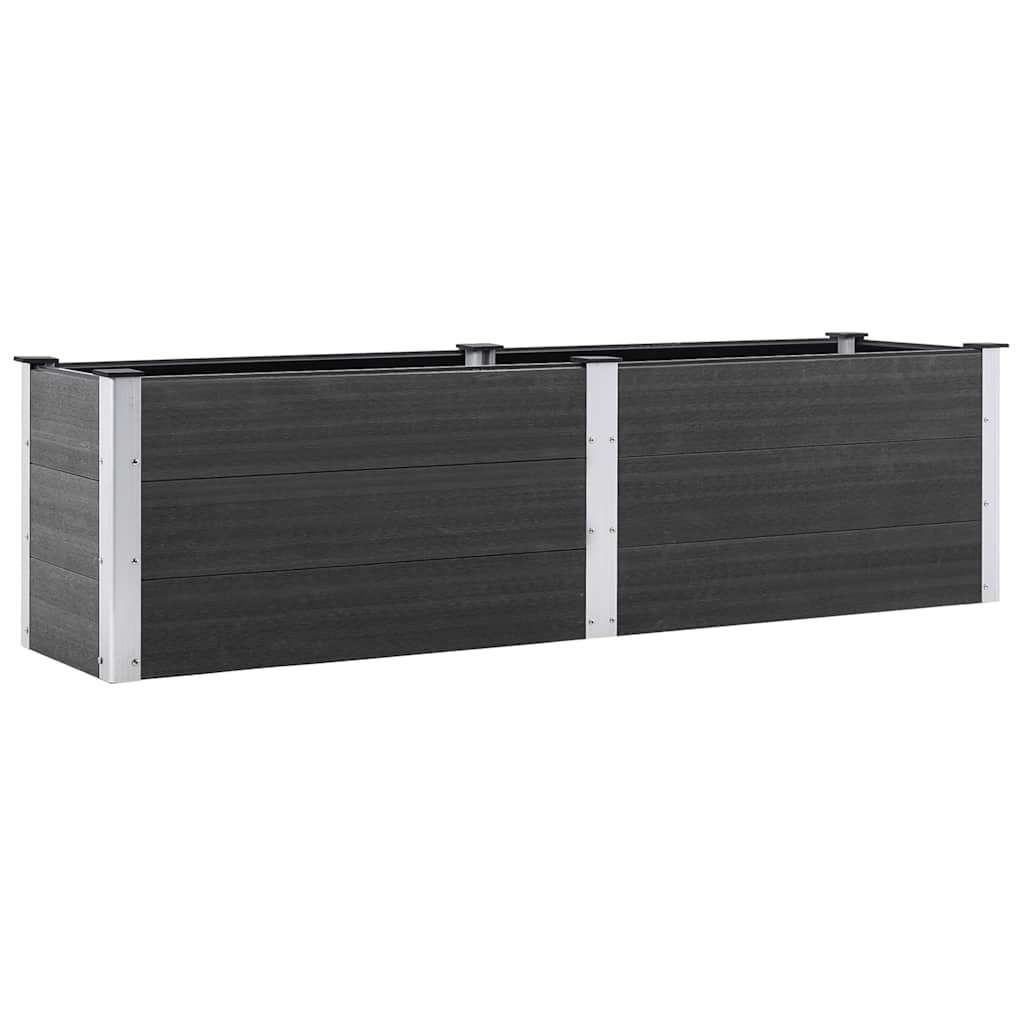 vidaXL Garten-Hochbeet 200x50x54 cm WPC Grau