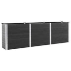 vidaXL Hochbeet Grau 300x50x91 cm WPC