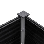vidaXL Hochbeet Grau 300x50x91 cm WPC