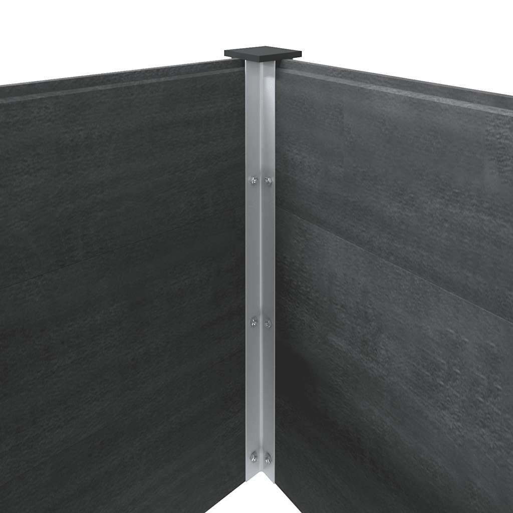 vidaXL Hochbeet Grau 300x50x91 cm WPC