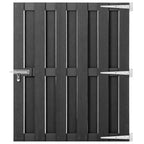vidaXL Gartentor WPC 100x112 cm Grau