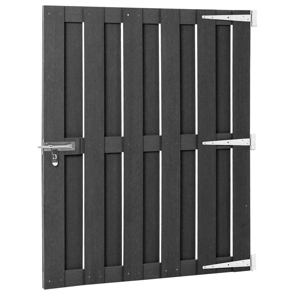 vidaXL Gartentor WPC 100x112 cm Grau
