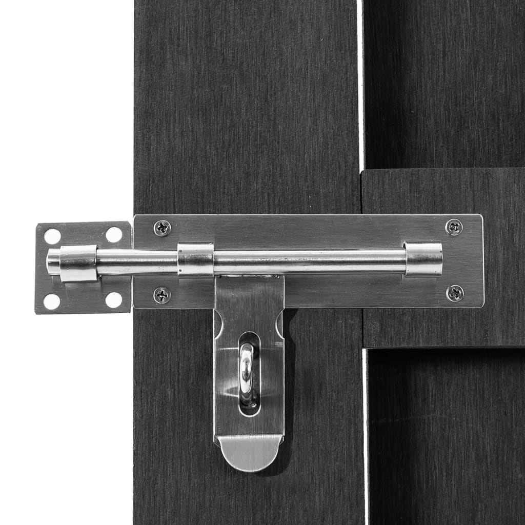 vidaXL Gartentor WPC 100x112 cm Grau