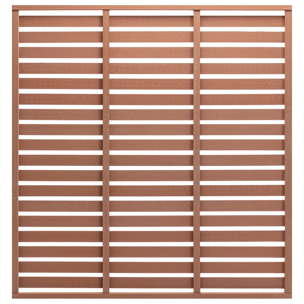 vidaXL Zaunplatte WPC 180x180 cm Braun