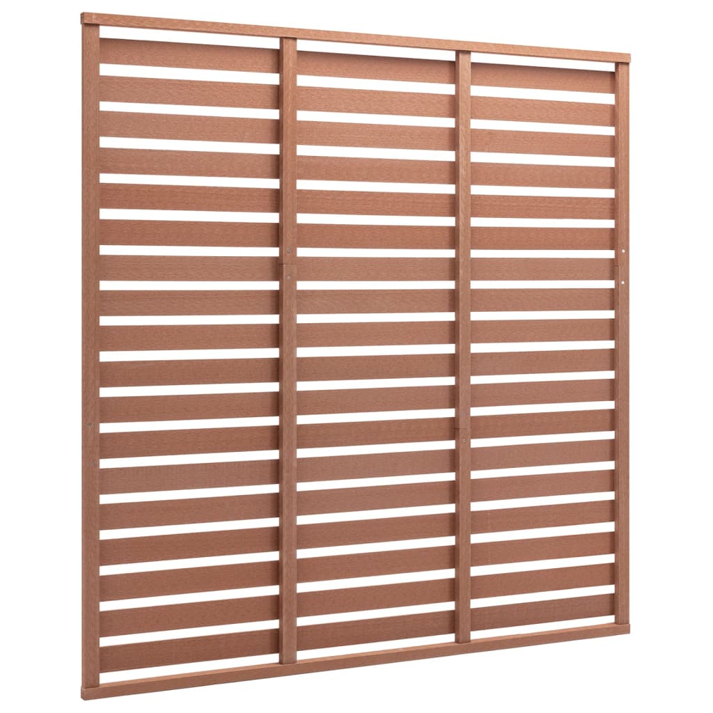 vidaXL Zaunplatte WPC 180x180 cm Braun