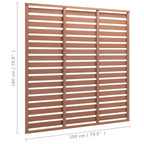 vidaXL Zaunplatte WPC 180x180 cm Braun