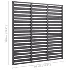 vidaXL Zaunelement WPC 180x180 cm Grau