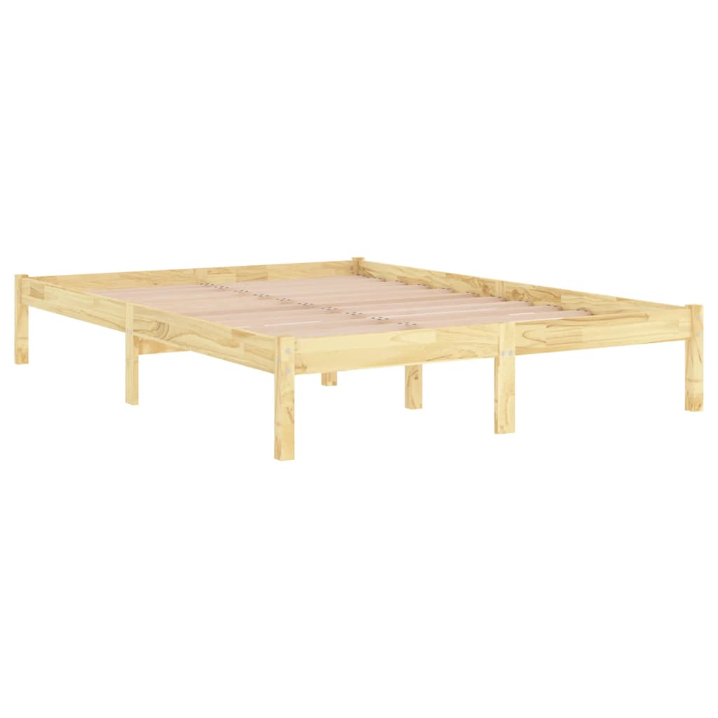 vidaXL Massivholzbett Kiefernholz 140x190 cm