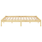 vidaXL Massivholzbett Kiefernholz 140x190 cm