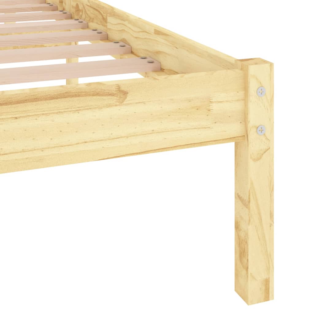 vidaXL Massivholzbett Kiefernholz 140x190 cm