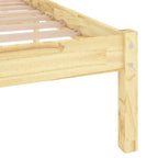 vidaXL Massivholzbett Kiefernholz 140x190 cm