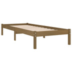 vidaXL Massivholzbett Honigbraun Kiefernholz 90x200 cm