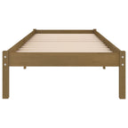 vidaXL Massivholzbett Honigbraun Kiefernholz 90x200 cm
