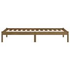 vidaXL Massivholzbett Honigbraun Kiefernholz 90x200 cm