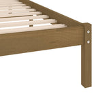 vidaXL Massivholzbett Honigbraun Kiefernholz 90x200 cm