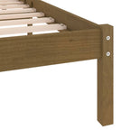 vidaXL Massivholzbett Honigbraun Kiefer 200x200 cm