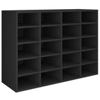 vidaXL Schuhregal Holzwerkstoff 92x30x67,5 cm Schwarz