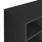 vidaXL Schuhregal Holzwerkstoff 92x30x67,5 cm Schwarz