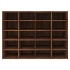 vidaXL Schuhregal Holzwerkstoff 92x30x67,5 cm Braun Eichen-Optik