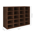 vidaXL Schuhregal Holzwerkstoff 92x30x67,5 cm Braun Eichen-Optik