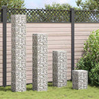 vidaXL Gabionen-Hochbeete 4 Stk. 30x30x50/100/150/200 cm Eisen
