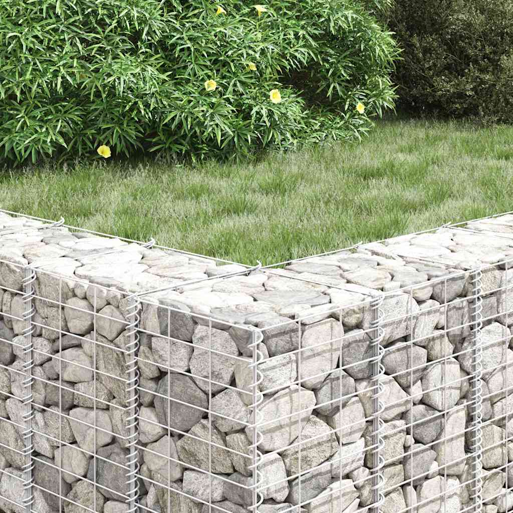 vidaXL Gabionen-Hochbeete 4 Stk. 30x30x50/100/150/200 cm Eisen