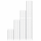 vidaXL Gabionen-Hochbeete 4 Stk. 30x30x50/100/150/200 cm Eisen